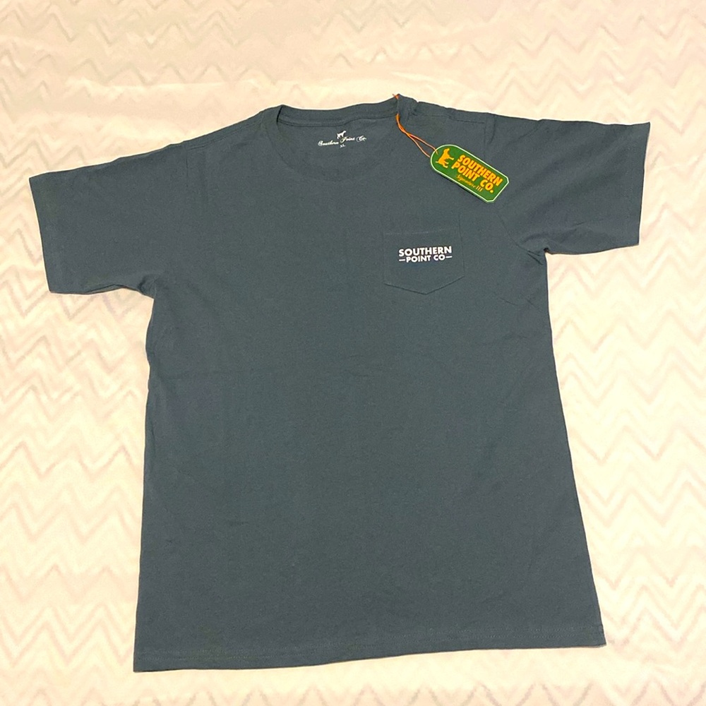 Southern Point Co. T-shirt Size Youth Large color blue/grey new with tags